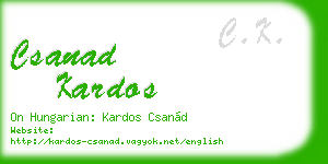 csanad kardos business card